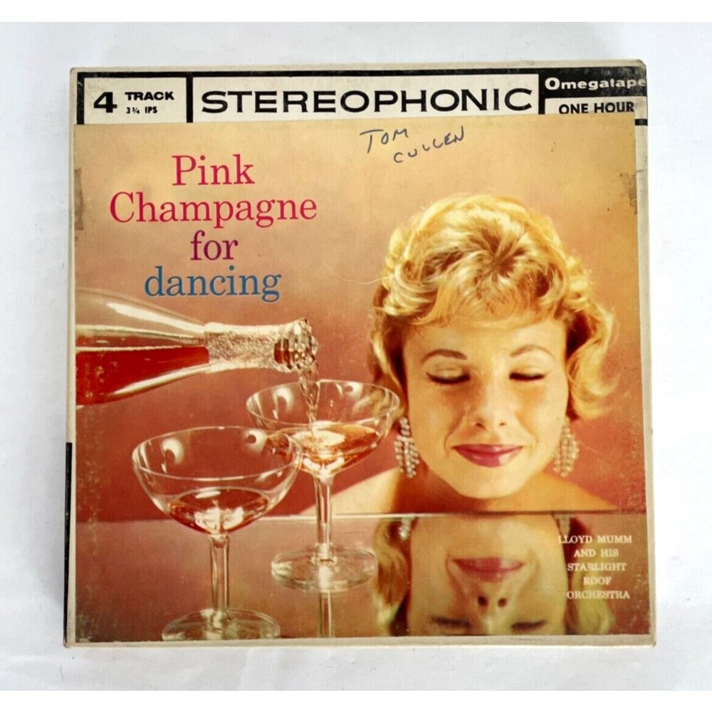 Reel To Reel Tape Pink Champagne for Dancing Lloyd Mumm Starlight Roof Orchestra